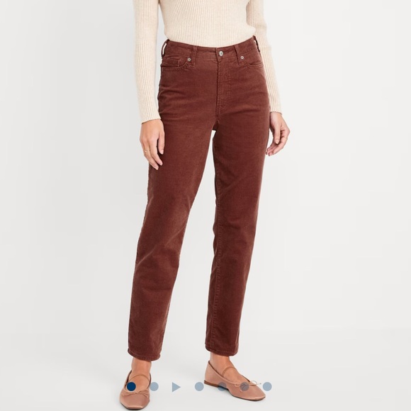 {Old Navy} High-Waisted OG Straight Corduroy Ankle Pants, BRAND NEW - Picture 4 of 8